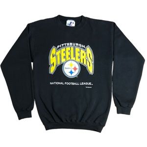 NFL LOGO ATHLETICS Pittsburgh Steelers Sweatshirt Size Medium VINTAGE